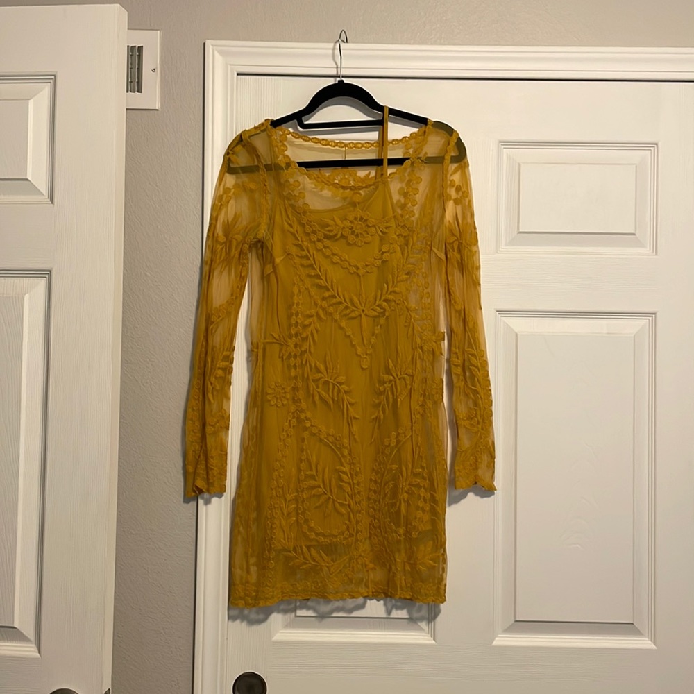 MUSTARD YELLOW DRESS